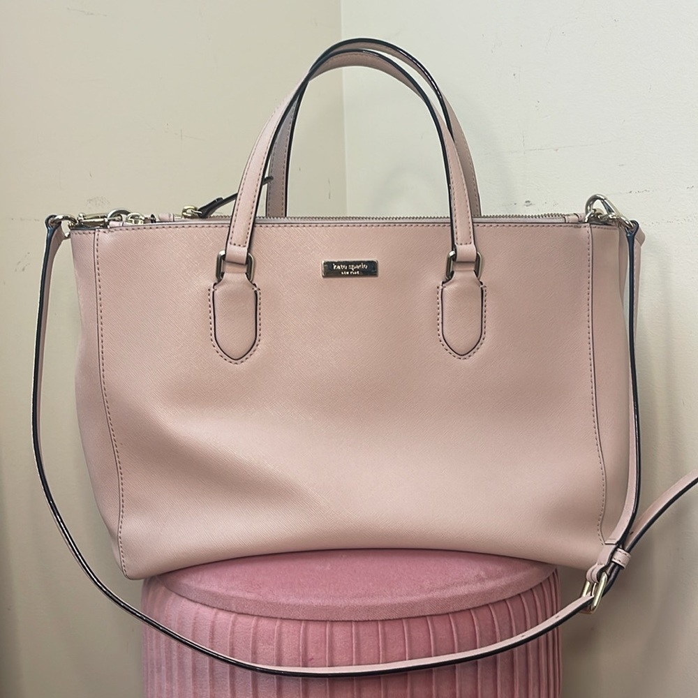 Kate Spade Laurel Way Leighann Satchel Women's Purse Crossbody Tote Pink